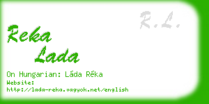 reka lada business card